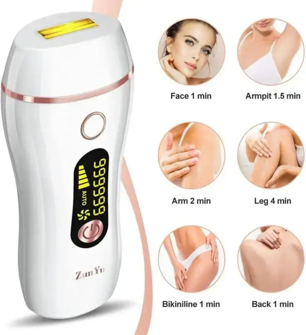 Устройство для удаления волос эпилятор Фотоэпилятор ZumYu IPL Hair Removal с ЖК-дисплеем (999 999 вспышек) Б/У Киев - изображение 7