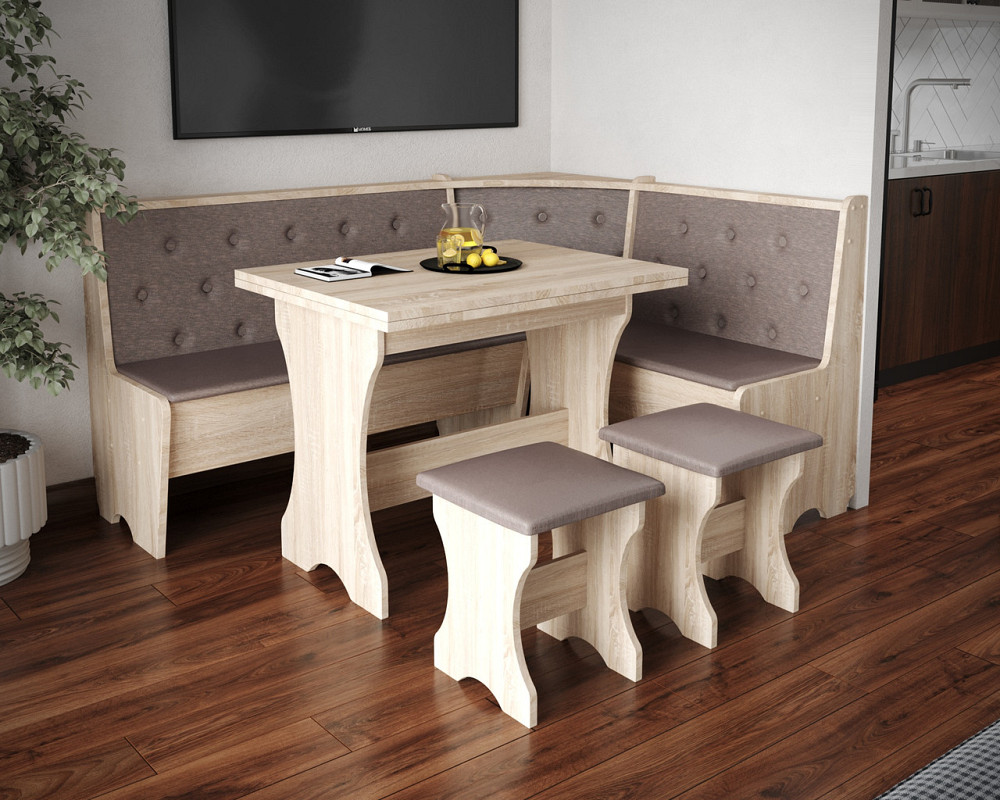 Две табуретки (комплект 2 шт) 35х35х44 см/МС - Дуб Сонома Львов - изображение 4