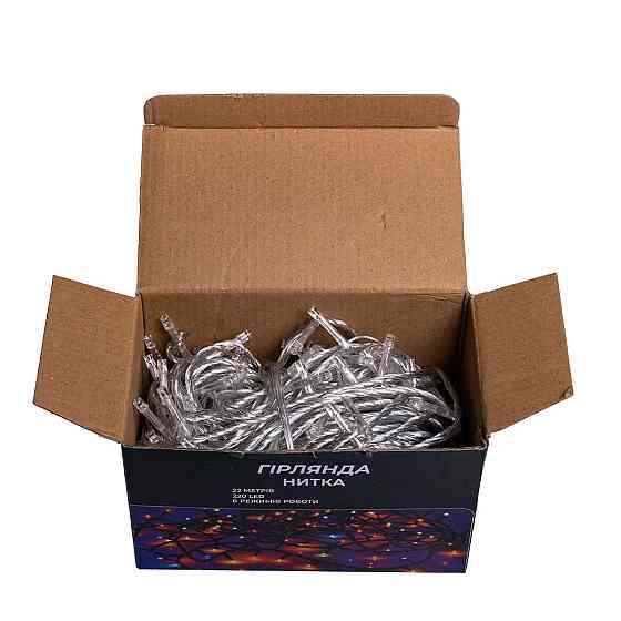 Гірлянда новорічна 22 м, 220 LED, білий провід Київ