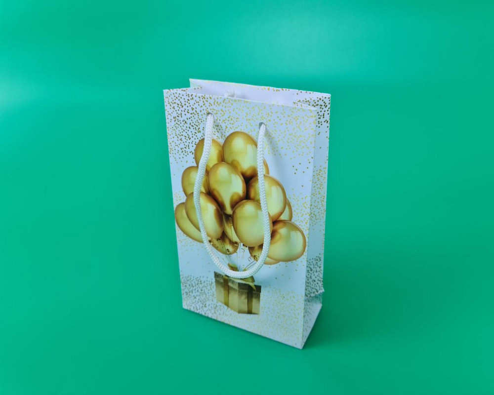 Пакет бумажный подарочный малый 11/18/5(арт М020) (12 шт) Харьков - изображение 1