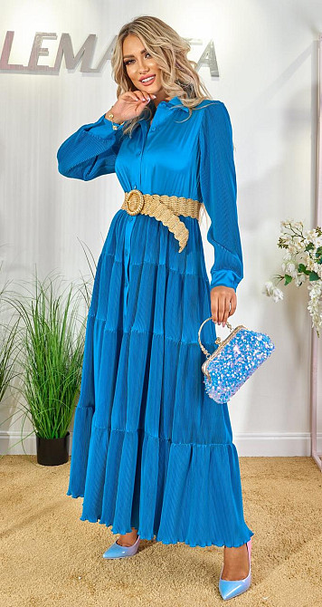 Шелковое платье плиссе (48) Киев - изображение 2