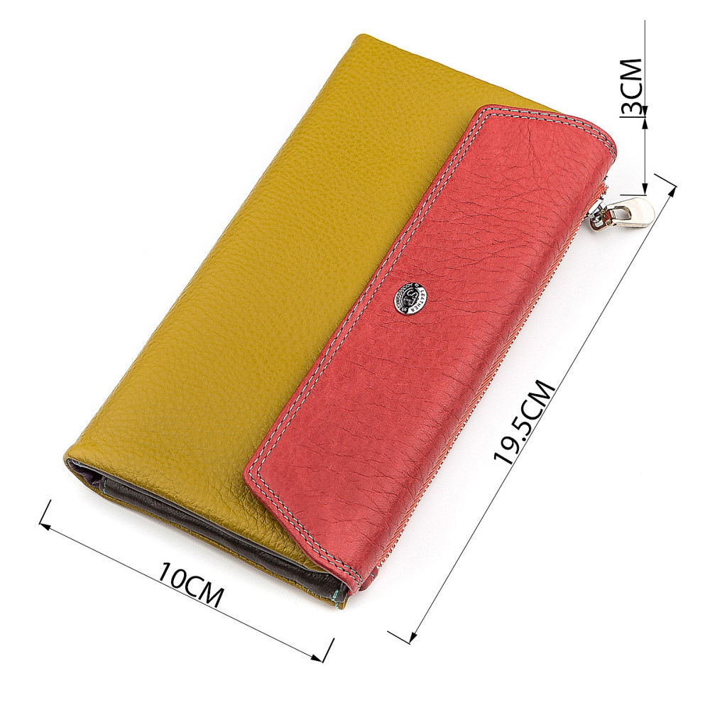 Кошелек женский вместительный Розовый (ST Leather) Киев - изображение 14