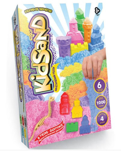 Набір креативної творчості "Кінетичний пісок"KidSand" коробка 1000г укр (6), шт Київ - фото 1