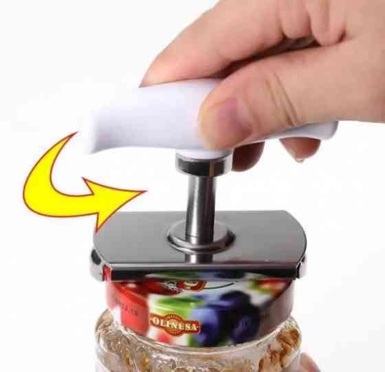 Відкривачка для скляних банок та пляшок універсальна біла Винница