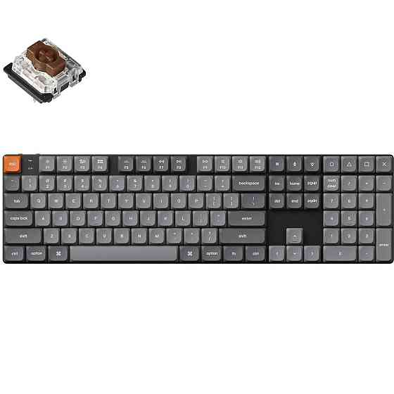 Клавіатура бездротова Keychron K5 Max, Gateron MX 2.0 Brown, Hot-Swap, RGB UA Black (K5M-H3-UA) ( 22247 ) Харьков