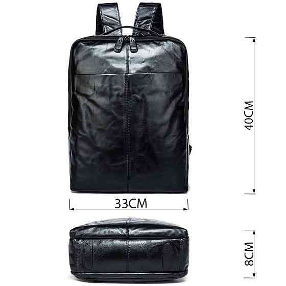 Рюкзак шкіряний під ноутбук Vintage 14845 Чорний Київ