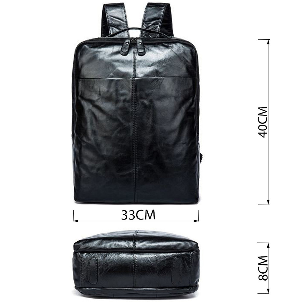 Рюкзак кожаный под ноутбук Vintage 14845 Черный Киев - изображение 3