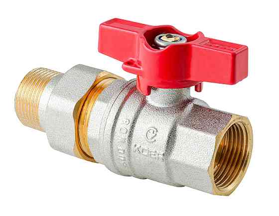 Кран з американкою Koer Extreme KE.227-15 - 1/2" ручка "метелик" червона (KR5765)   ( 20529 ) Харків