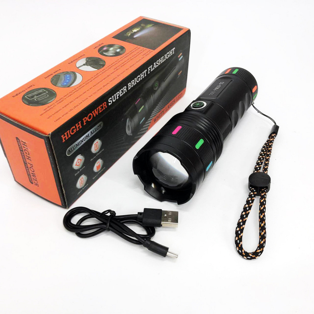 Фонарь ручной с функцией зарядки 701-PM10-TG, Профессиональный тактический фонарик EF-48 Киев - изображение 7