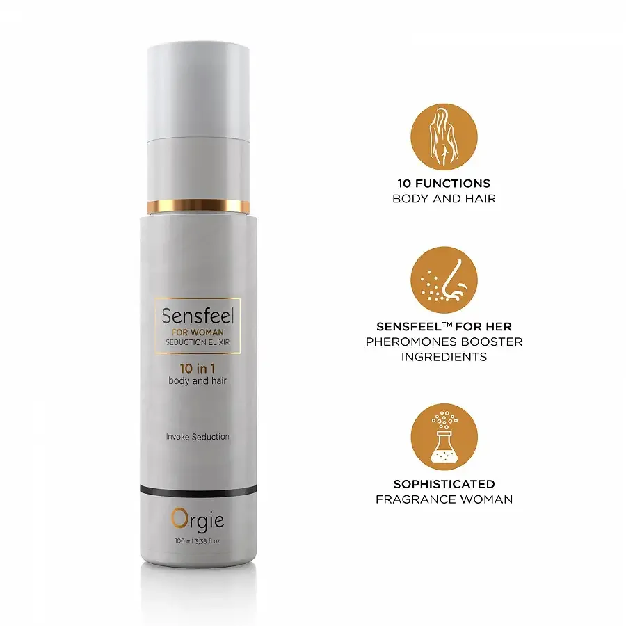 Лосьйон з феромонами для тіла та волосся Orgie – Sensfeel Seduction Elixir 10 in 1 for Woman (100 мл) Львов - изображение 3