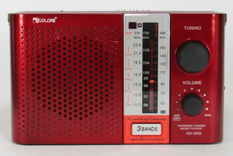 Портативный радиоприемник Golon RX-F12 аналоговый, аккумуляторный, с антенной и ручкой для переноски 0817 Одесса - изображение 4