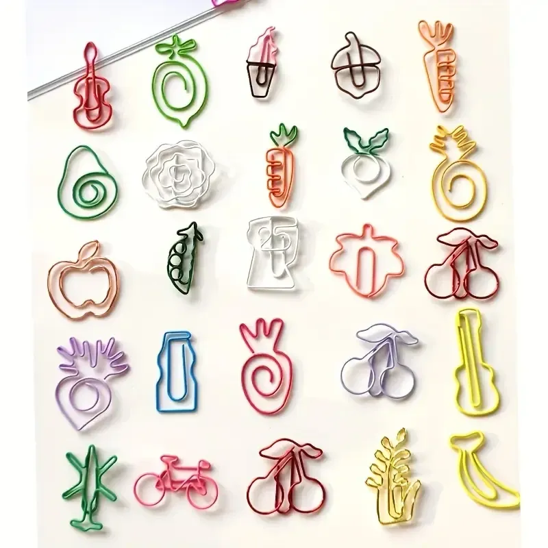 Набір декоративних скріпок у формі фігурок (30 шт) — рандомний вибір дизайну Київ - фото 7