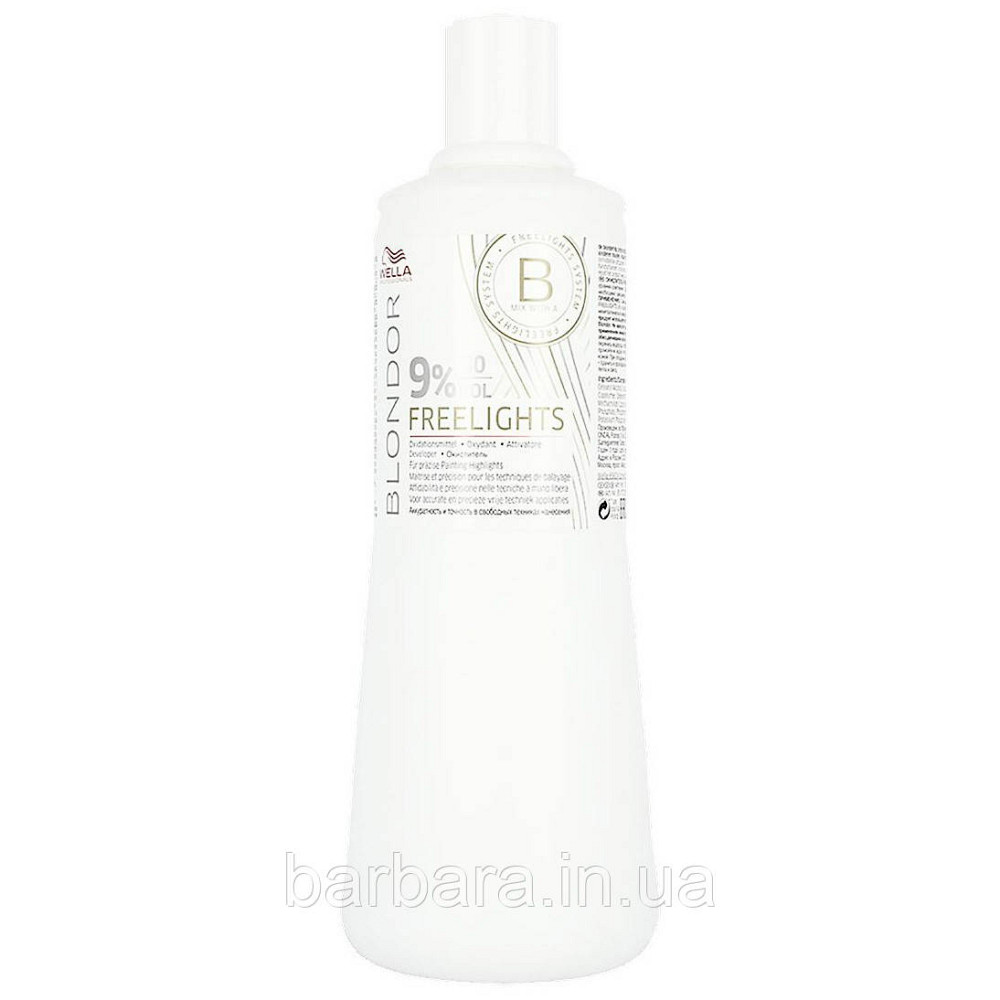 Окисник Wella Вlondor Freelights 1000 мл 9% Київ - фото 1