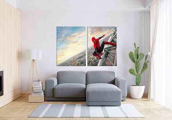 Модульна картина у вітальню/ спальню  Людина Павук       TLV-2_106 70x102 см Київ