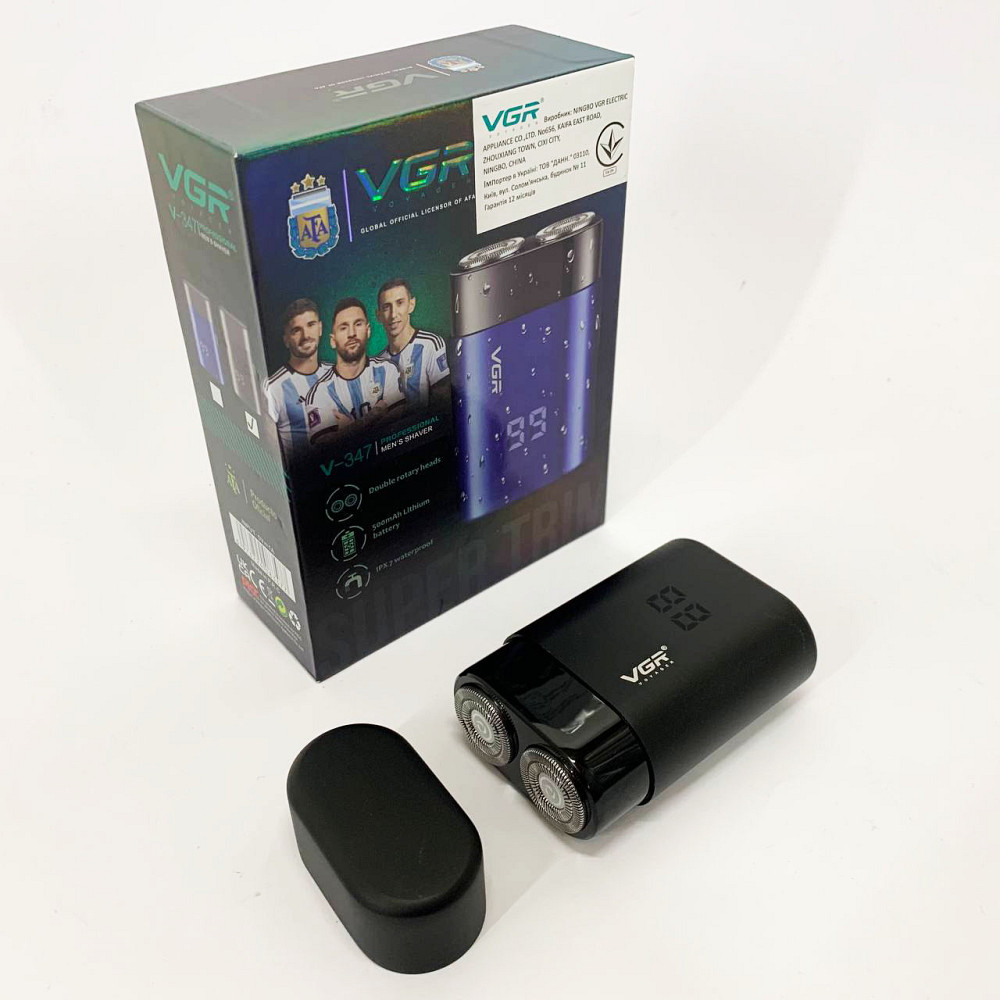 Електробритва для професійного гоління VGR V-347, Електробритва з бритвеною насадкою VF-56 Львів - фото 7