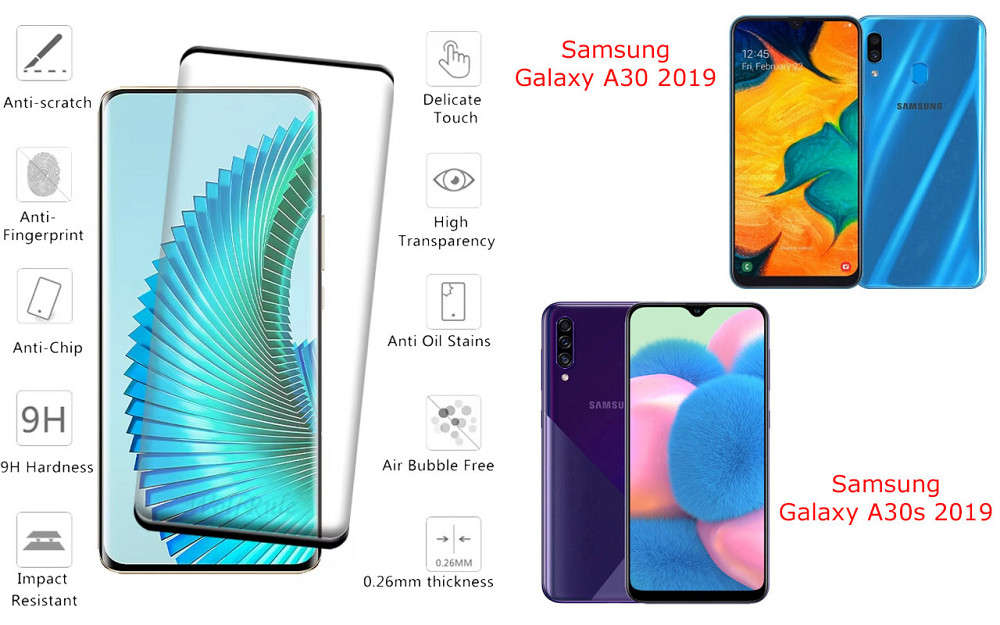 Захисне скло HyperGlass Pro для Samsung Galaxy A30 2019, Galaxy A30s 2019 – максимальна чутливість та захист Київ - фото 2