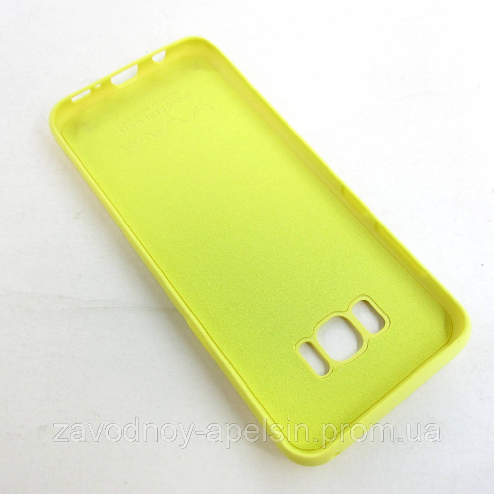 Samsung G955 S8+ Plus Чохол силіконовий (жовтий) Одеса - фото 2
