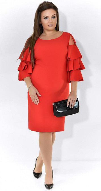 Эффектное коктейльное платье большого размера (56) Киев - изображение 3