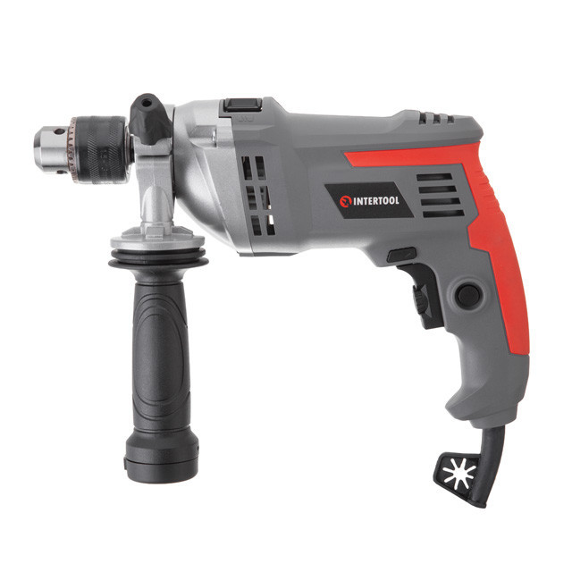 Дриль ударнийINTERTOOL DT-0121 , 0,95 кВт, 2800 об/хв, 1,5-13 мм, реверс - електродриль з регулюванням обертів Львів - фото 1