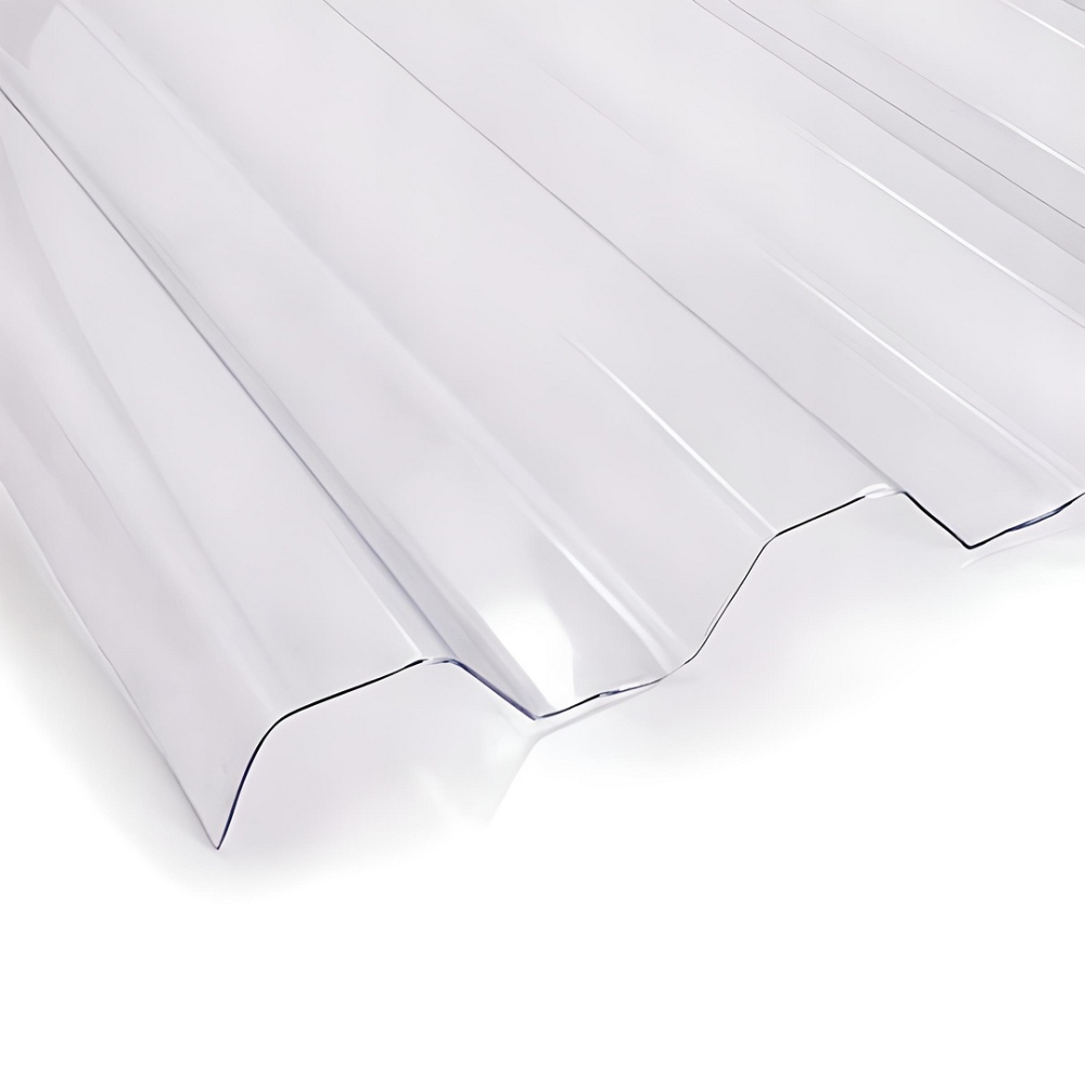 Профільований монолітний полікарбонат ТМ TOPLIGHT 0.8 мм 104х400см прозорий Львів - фото 1