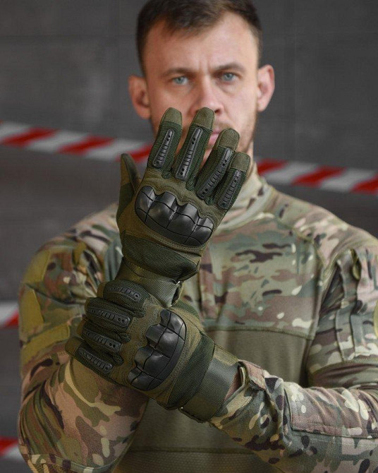 Зимові тактичні рукавички, олива ВТ4762 Одеса - фото 1