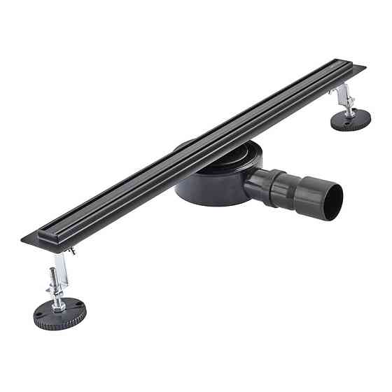 Душевой трап из нержавеющей стали SUS304 Mixxus Drain-05-60-Slim Black, 30x600 мм, черный Харьков