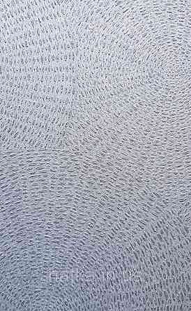 Обои виниловые на флизелиновой основе Rasch Ascona 1.06х10 абстракция круги точки структурные серебристые 3д Киев