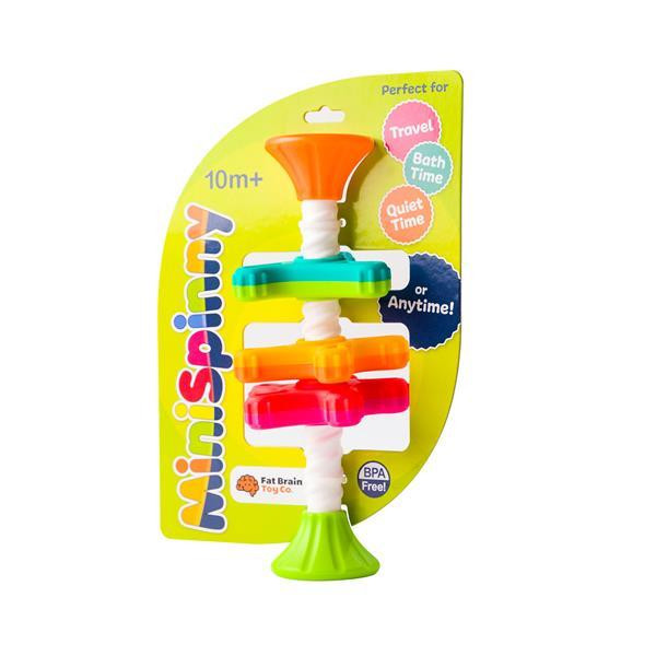 Пірамідка-спінер Fat Brain Toys MiniSpinny тактильна (F134ML) Харків - фото 2