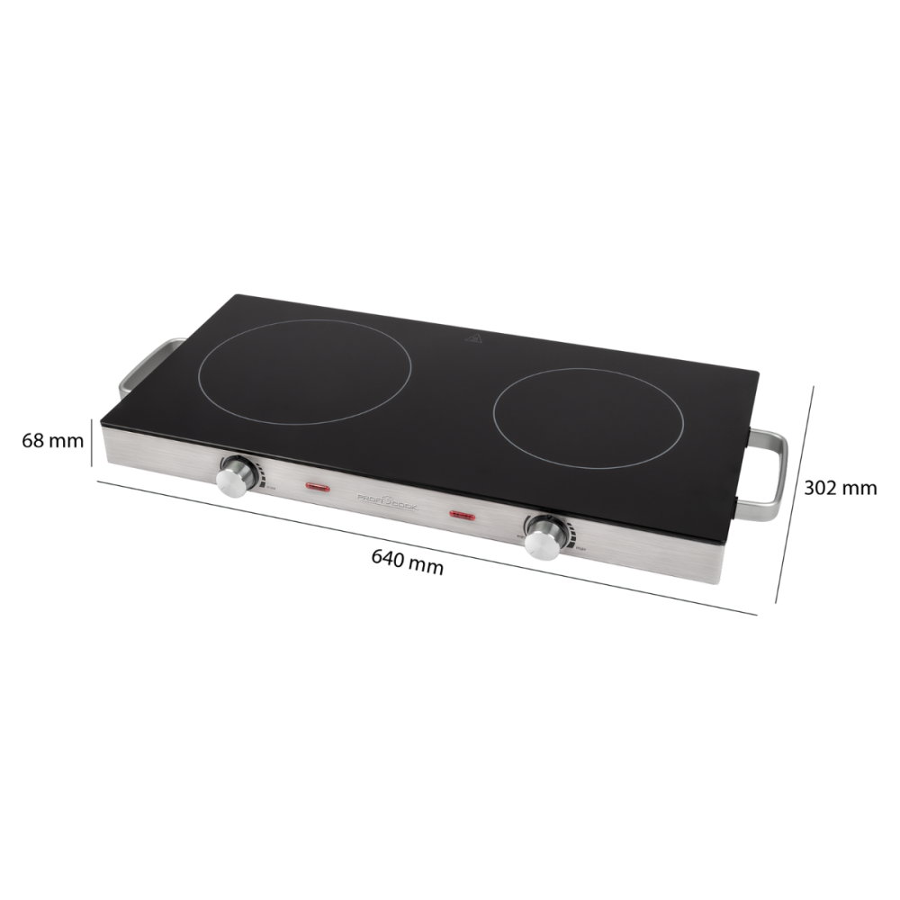 Настільна плита двокомфоркова Profi Cook PC-DKP 1211 Рівне - фото 4