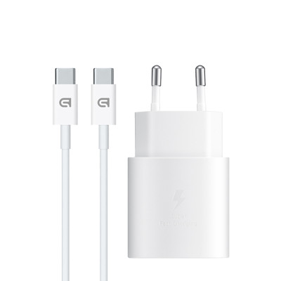 Зарядное устройство Armorstandart AR-TA800W USB-C 25W White + cable USB-C to USB-C (ARM63804) Винница - изображение 1