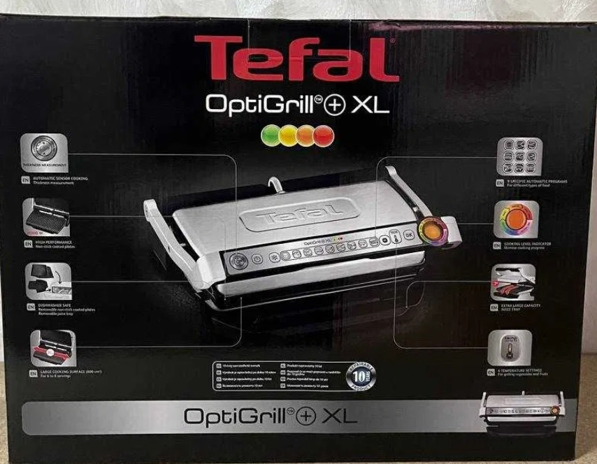 Электрогриль: TEFAL OptiGrill + XL GC722D34. Новый ! Киев - изображение 1