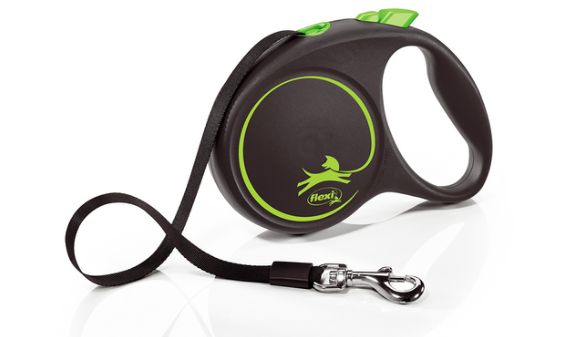 Flexi Black Design L поводок-рулетка (5м, до 50кг, стрічка) Вінниця - фото 1