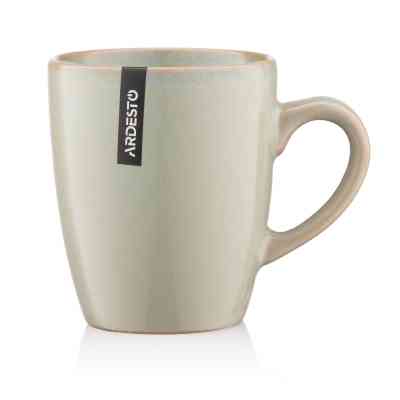 Чашка Ardesto Lecco, 390мл, кераміка, сірий (AR2939LRG) Вінниця