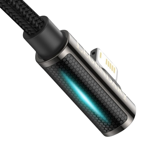 Кабель USB Lightning BASEUS CALCS-01 Legend Elbow 2,4A 1м чорний Житомир