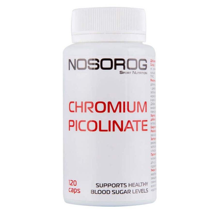Пиколинат хрома Nosorog Nutrition Chromium Picolinate 120 капс Луцк - изображение 1
