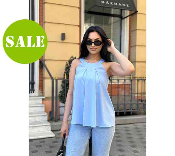 Жіноча блузка без рукавів "Mila" оптом | Батал | Розпродаж моделі Київ