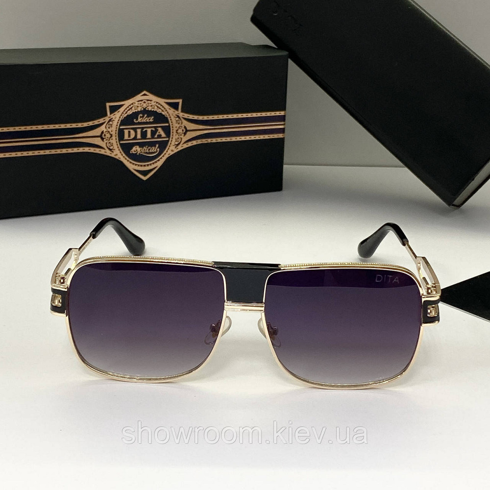 Чоловічі сонцезахисні окуляри Dita (9005) gold Київ - фото 2