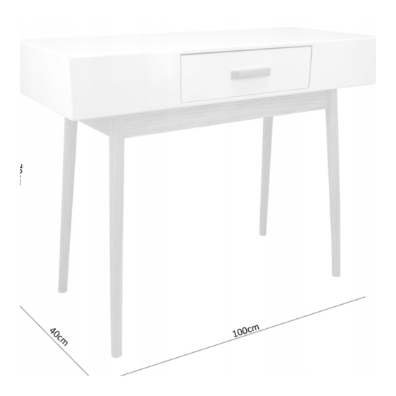 Столик туалетний / письмовий Chomik SCANDINAVIA з шухлядою Київ