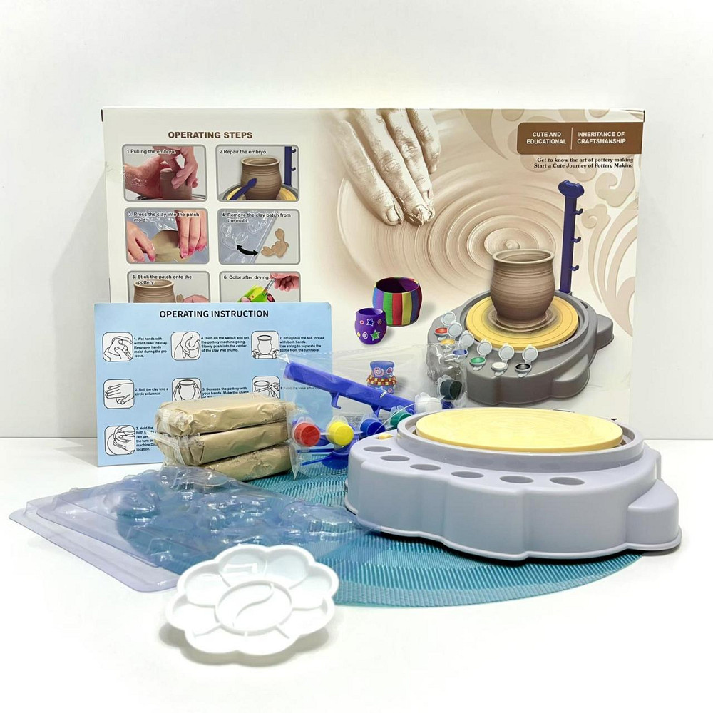 Набір для творчості Гончарне коло глина регульована швидкість (ZY110) Чернигов - изображение 2