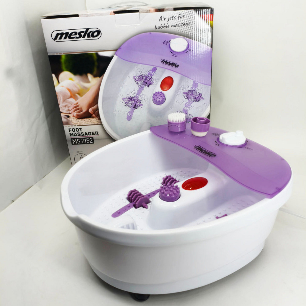 Гидромассажная ванночка Mesko MS 2152 массажер для ног + насадки пузырьковый, вибрационный и сухой массаж JQ-77 Львов - изображение 8