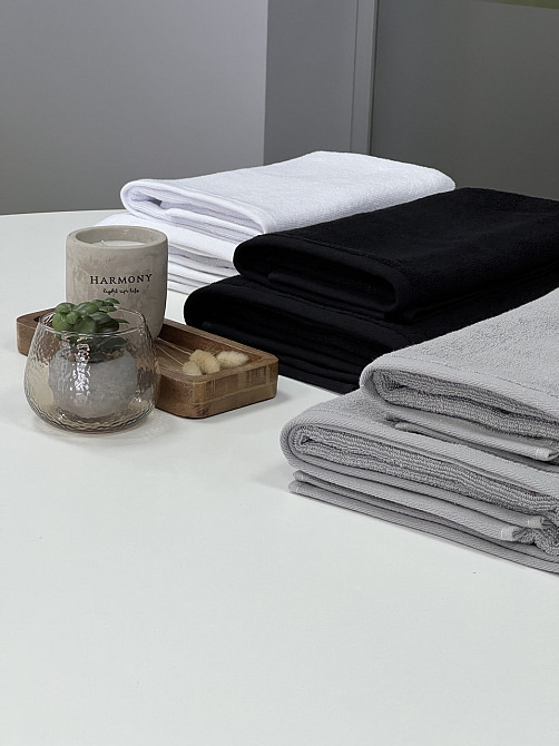 Комплект полотенец однотонных Ideal Textile 50х90см + 70х140см 400 г/м2 (56860932) Черновцы - изображение 8