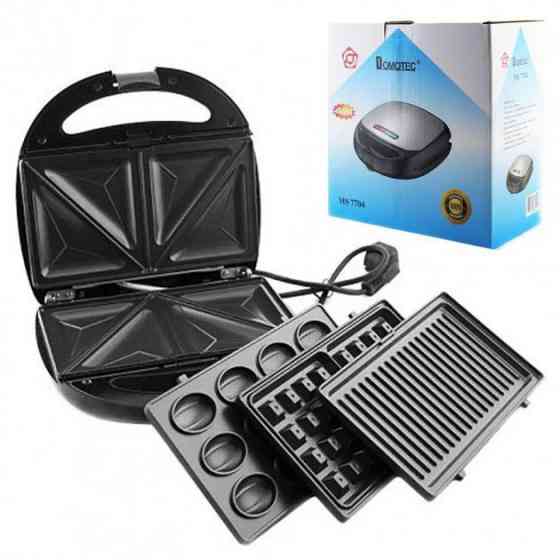 Бутербродница гриль с антипригарными пластинами Domotec, Электрогриль для мясных блюд PW-26 Ивано-Франковск