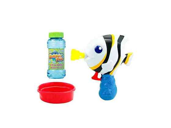 Набір для бульбашок з пляшкою Рибка (17x6x21,5см) Bubble Fun ТМ BUBBLE FUN Київ