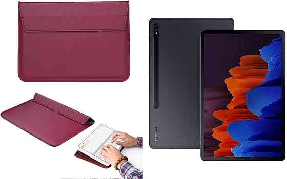 Чохол-конверт VitoCase для Samsung Galaxy Tab S7 Plus T975, з функцією підставки для планшета Бордовий Київ