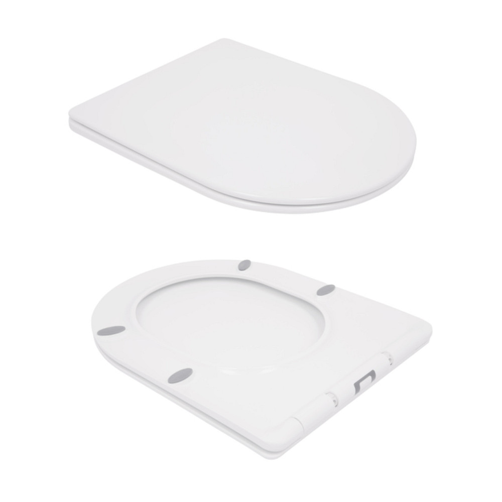 Унітаз підвісний Qtap Swan безобідковий із сидінням Soft-close QT16335178W Київ - фото 8