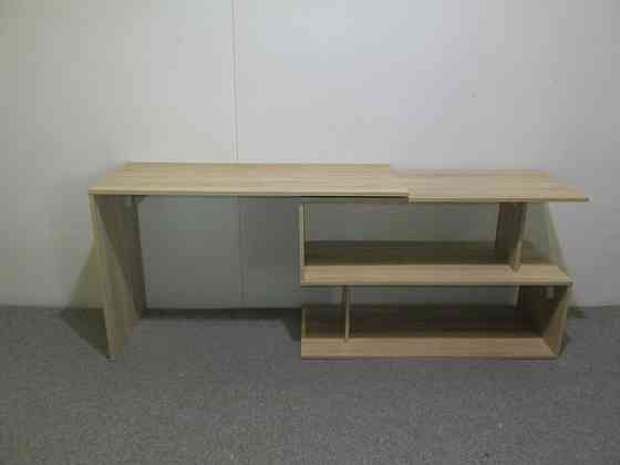 Стіл комп'ютерний поворотний з полицями М-ЗОН Джеко 1200 Антрацит (MZN-031033) Львів