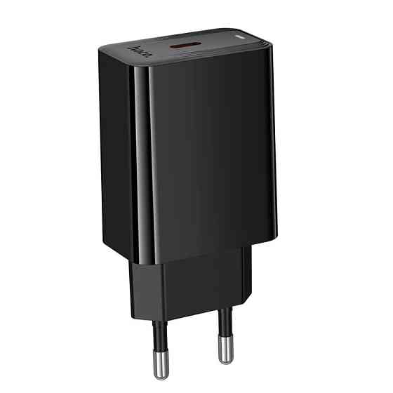 Мережевий зарядний пристрій HOCO CS93A Leader single port PD20W charger Black Одеса