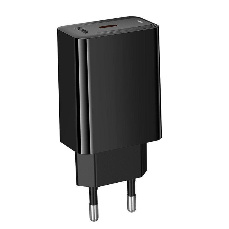 Мережевий зарядний пристрій HOCO CS93A Leader single port PD20W charger Black Одеса - фото 5