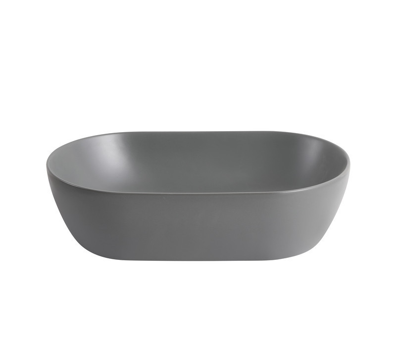 Раковина накладна Mixxus Premium ELLIPSE-0109 GRAY 500x300x140mm   ( MP6653 ) 32826 Харьков - изображение 3