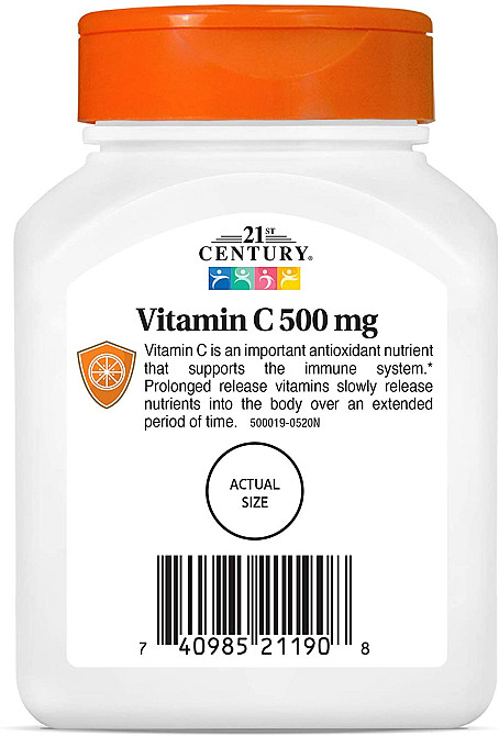 Vitamin C, Prolonged Release, 500 mg, 110 Tablets Луцк - изображение 6
